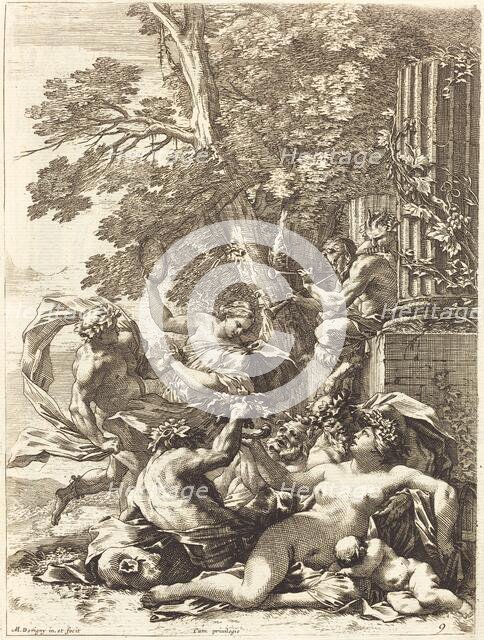 Bacchante with Sleeping Child, 1650s. Creator: Michel Dorigny.