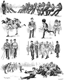 The Garrison of London at play: athletic sports at Burton’s Court, Chelsea, 1890. Creator: P Naumann.