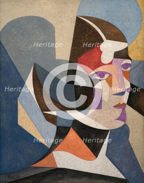 Ritratto della Signora Colombo, 1925. Creator: Fillia, (Luigi Colombo) (1904-1936).