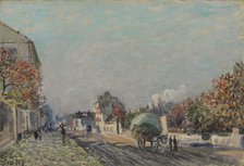 Une rue à Marly, 1876. Artist: Sisley, Alfred (1839-1899)