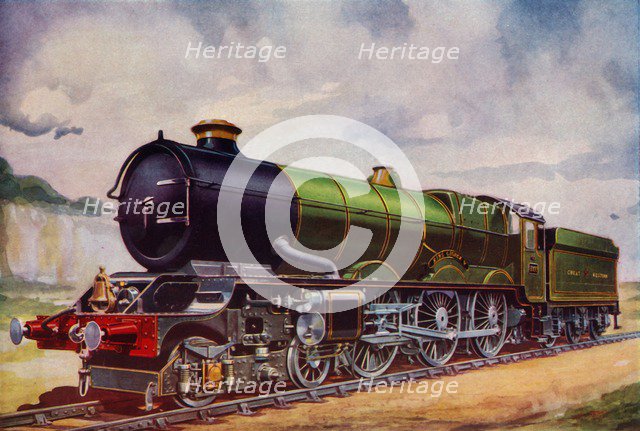 'The Mighty Express passenger engine of the Great Western Railway', 1935. Creator: Unknown.