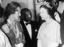 The Queen in conversation with Margaret Thatcher, Lusaka, Zambia, 1979. Creator: Unknown.