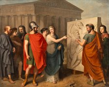 Pericles admires the works of Phidias at the Parthenon, 1811-1813. Creator: Landi; Gaspare (1756-1830).