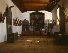 Church of Trampas, Taos Co., New Mexico, 1943. Creator: John Collier.