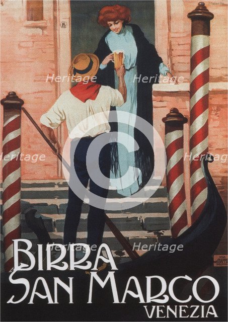 Beer San Marco, c. 1909. Artist: Malerba, Gian Emilio (1880-1926)