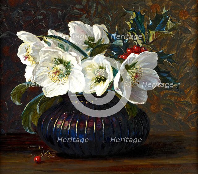 Christmas Roses, 1880. Creator: Florence Westwood Whitfield.