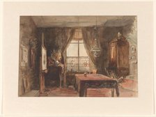 Interior of a painter's studio, c.1875-c.1899. Creator: Anon.