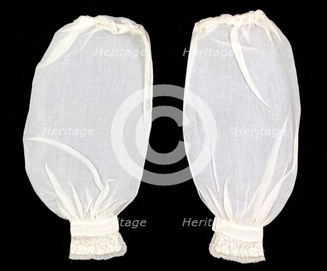 Undersleeves, American, 1840-50. Creator: Unknown.