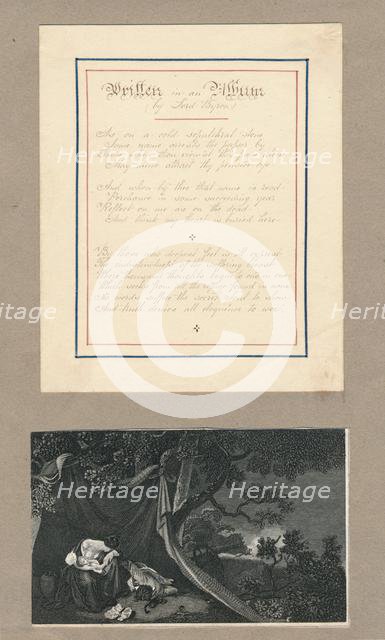 'Lines written in an Album, at Malta', c1812. Creator: Unknown.