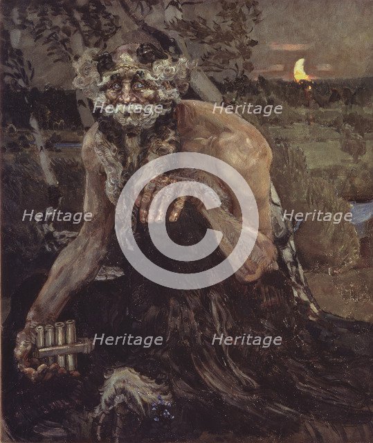 Pan, 1899. Artist: Vrubel, Mikhail Alexandrovich (1856-1910)