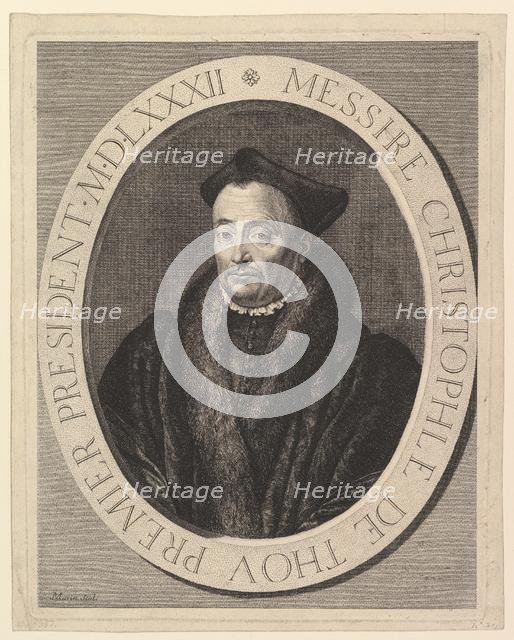 Christophe de Thou, premier president au Parlement. Creator: Jean Morin.