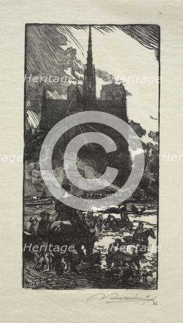 LAbreuvoir au Point St. Louis. Creator: Auguste Louis Lepère (French, 1849-1918).