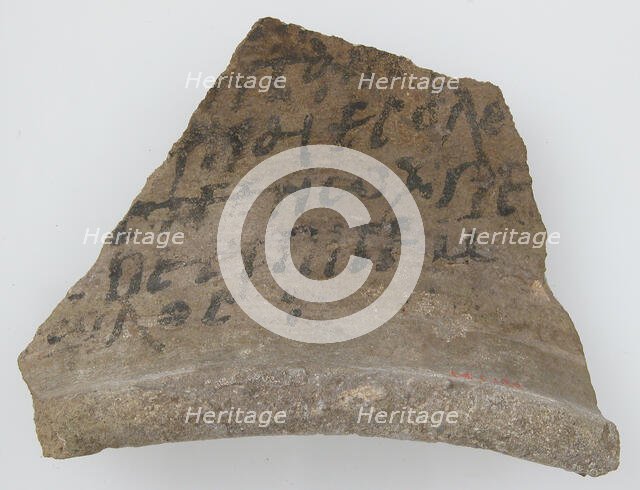 Ostrakon, Coptic, 580-640. Creator: Unknown.