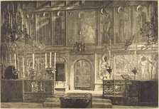 L'Inconestase de la Cathedrale de l'Assomption, 1883. Creator: Auguste Lepere.