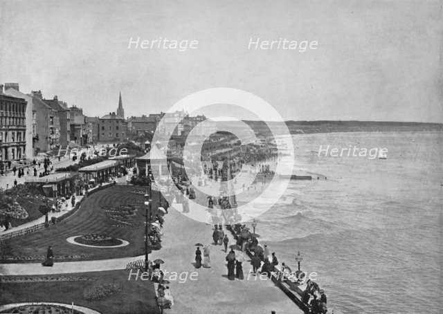 'Bridlington - Looking Down the Prince's Parade', 1895. Artist: Unknown.