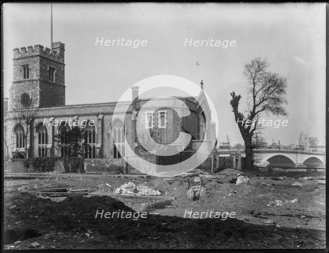St Mary's Church, Putney High Street, Putney, Wandsworth, Greater London Authority, 1913. Creator: William O Field.