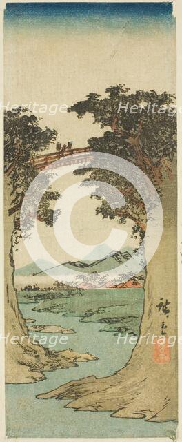 Monkey Bridge, c. 1840/42. Creator: Ando Hiroshige.