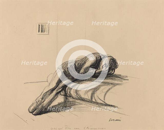 Celui qui tira sur Clemenceau, in or after 1919. Creator: Jean Louis Forain.