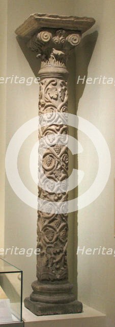 Column, Frankish, 5th-6th century. Creator: Unknown.