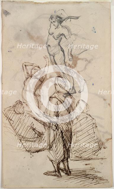 Sheet of Studies, 1871-1876. Creator: Paul Cézanne (French, 1839-1906).