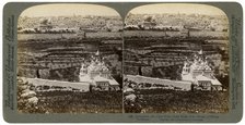 Jerusalem, as seen from the Mount of Olives, Palestine, 1901.Artist: Underwood & Underwood