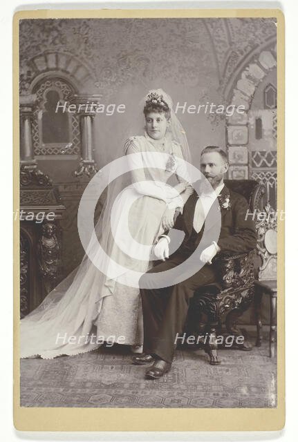 Wedding Portrait, late 19th century. Creators: Lewis M. Melander, L. Melander & Bro, Silas Peter Melander.