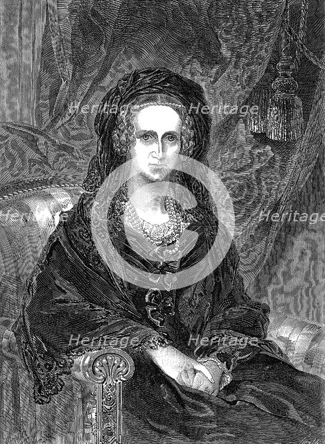 Adelaide of Saxe-Coburg Meiningen (1792-1849), German-born Queen-consort of William IV, 1849. Artist: Unknown