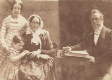 Rev Ebenezer Miller and family, 1843-1847. Creators: David Octavius Hill, Robert Adamson.