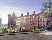 View of nos 3 and 4 Garden Court, Middle Temple, London, 1883.        Artist: John Crowther