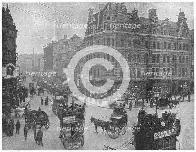 Tottenham Court Road corner, London, c1903 (1903). Artist: Unknown.