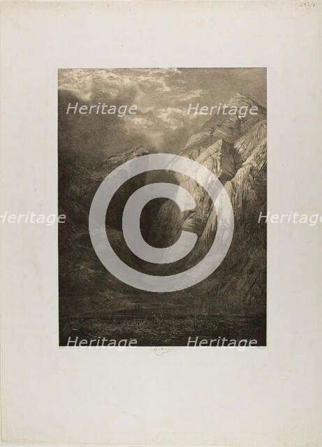 The Alps, from Various Landscape Sites, c. 1851. Creator: Alexandre Calame.