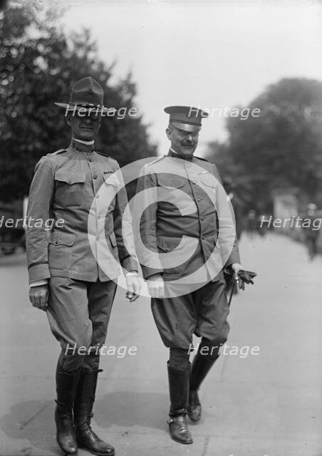 James T. Dean, Colonel, U.S.Army, Right, with Lt. Col. Ireland, 1917. Creator: Harris & Ewing.