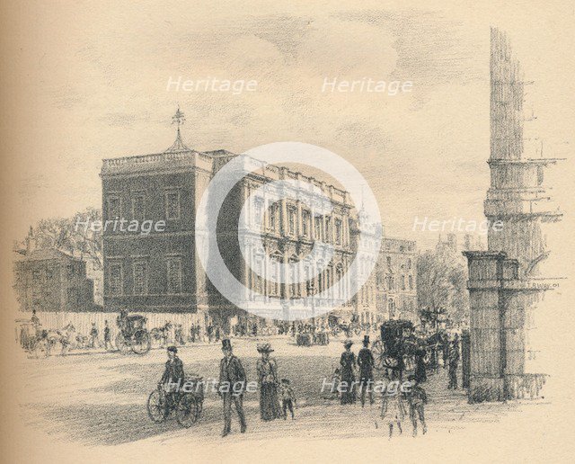 'Exterior of the Banqueting Hall, Whitehall Palace', 1902. Artist: Thomas Robert Way.