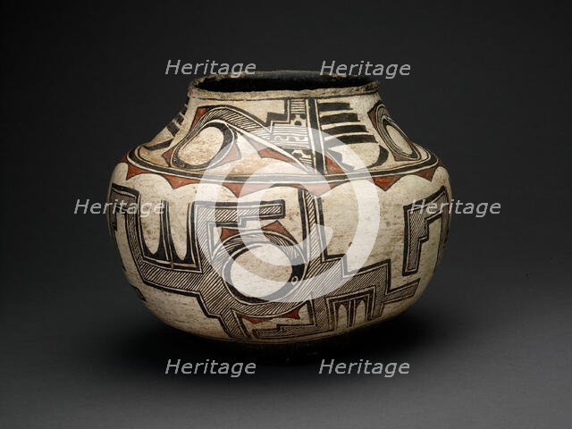 Polychrome Jar, c. 1890. Creator: Unknown.