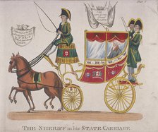Sheriff in his state carriage during the Lord Mayor's Procession, 1824. Artist: Anon
