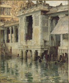 The Brahmin Bath, Madura, 1909.
