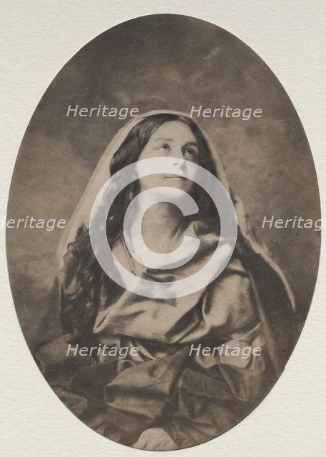 Allegorical Study of a Woman, late 1850s. Creator: Harrison(?) (American).