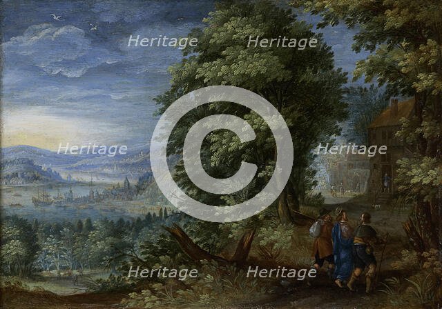 The Walk to Emmaus, c1600. Creator: Flemish Master.