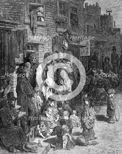 'Wentworth Street, Whitechapel', 1872. Artist: A Bertrand