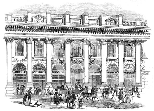 The new Royal Exchange - the south entrance, 1844. Creator: Unknown.
