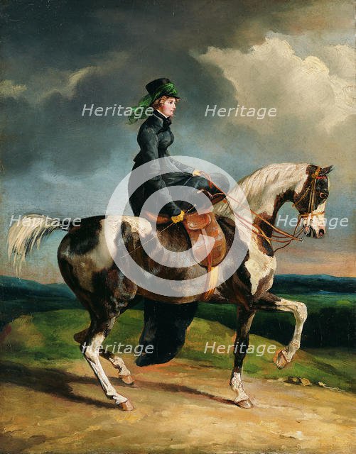 Horsewoman, 1820 or later. Creator: Theodore Gericault.