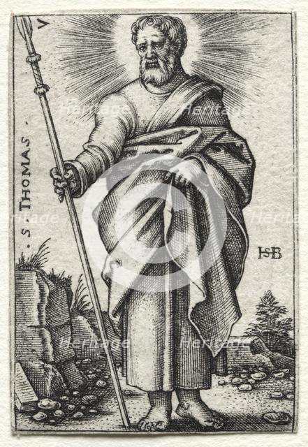 St. Thomas, 1545-1546. Creator: Hans Sebald Beham (German, 1500-1550).