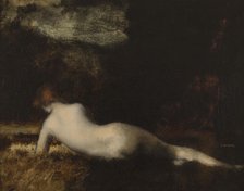 Nymphe couchée, c.1887. Creator: Jean Jacques Henner.