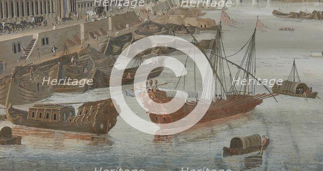 View of the Seine from the Pont Rouge. Creators: Johann Wolfgang Baumgartner, Abraham Bosse.