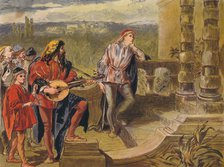 'The musician sings in The Two Gentlemen of Verona: Act IV Scene II', c1875. Artist: Sir John Gilbert.