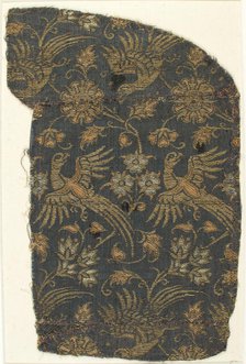 Textile with Brocade, Italian, 14th century. Creator: Unknown.