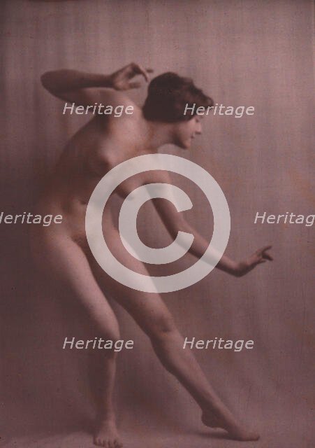 Nude dancer, between 1906 and 1942. Creator: Arnold Genthe.