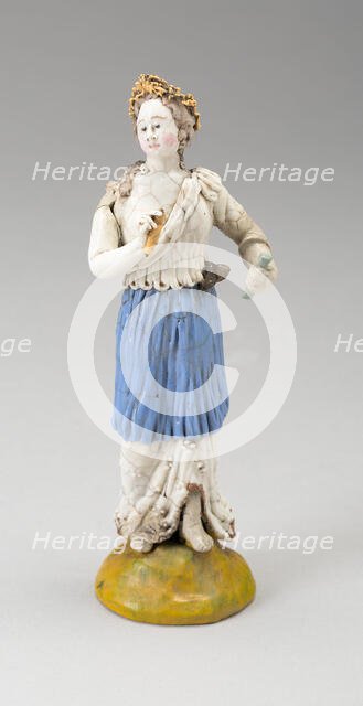 Female Figure, France, 18th century. Creator: Verres de Nevers.