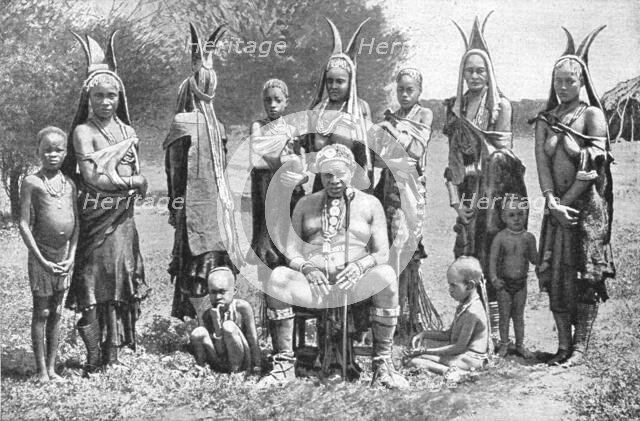 ''Un chef Herero et sa famille; Afrique Australe', 1914. Creator: Unknown.