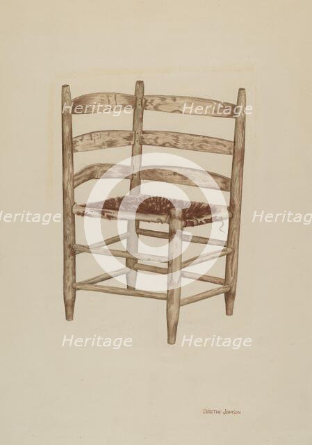 Double Back Chair, c. 1939. Creator: Dorothy Johnson.